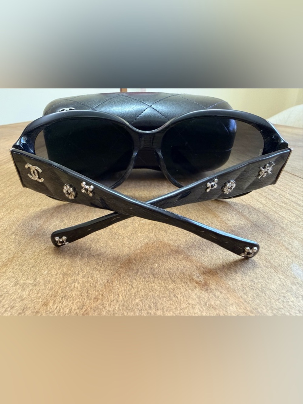 CHANEL Black Gradient Lens Women's Sunglasses - Picture 3 of 5